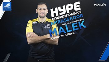 CS:GO Star Malek Joins Hype Energy